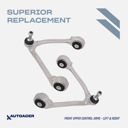 AUTOACER 14p Front Upper Lower Suspension Arms & Bushing Kit For Jaguar SType XK