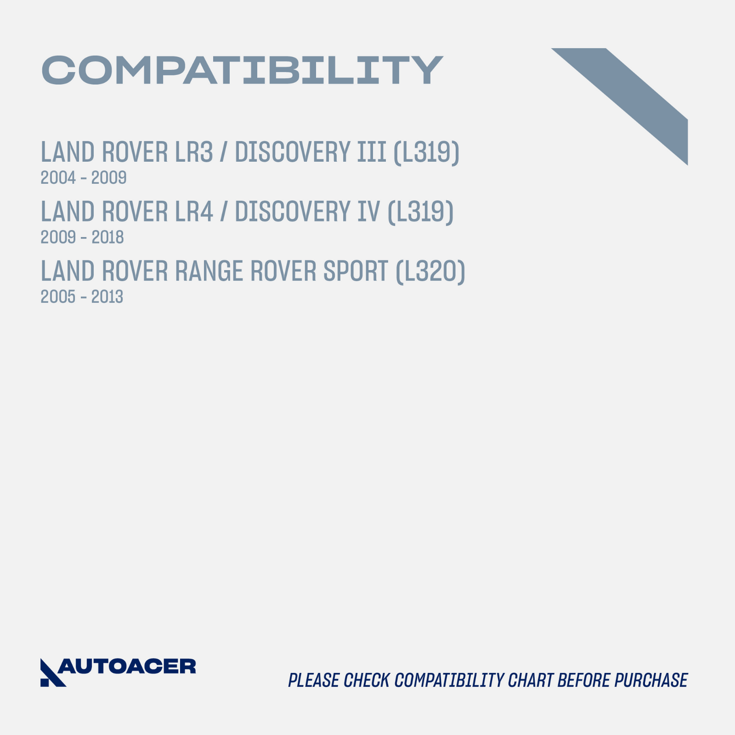 AUTOACER -12p Front Suspension Arm PU Bushes & Ball Joints Discover 3/4 RR Sport