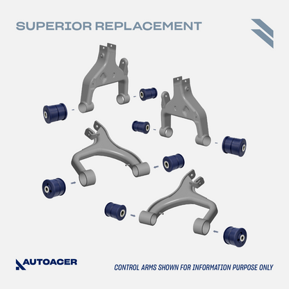 AUTOACER 24pc Front Rear PU Control Arm Bush Ball Joint Kit LR3 LR4 RRSport