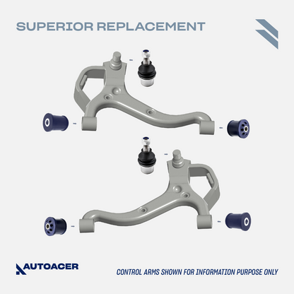 AUTOACER 24pc Front Rear PU Control Arm Bush Ball Joint Kit LR3 LR4 RRSport
