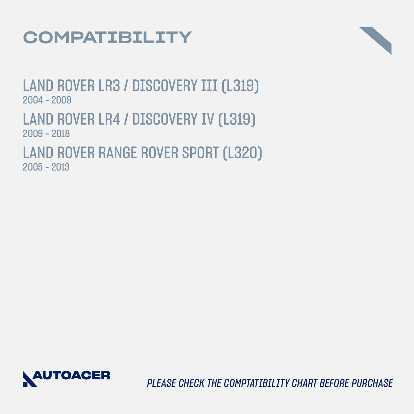 AUTOACER 24pc Front Rear PU Control Arm Bush Ball Joint Kit LR3 LR4 RRSport