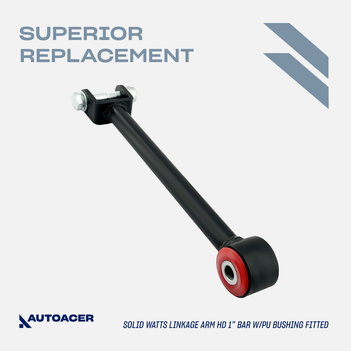 AUTOACER 2p Heavy Duty Cranked Watts Linkage Arms W/ PU Bushings For Discovery 2
