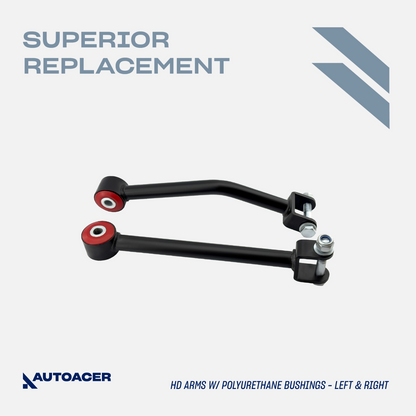 AUTOACER 2p Heavy Duty Cranked Watts Linkage Arms W/ PU Bushings For Discovery 2