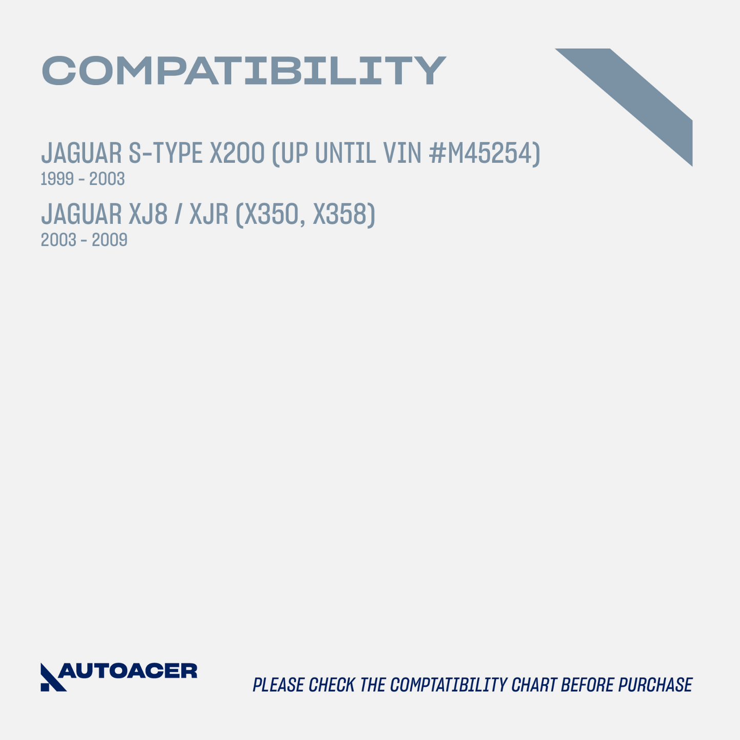 AUTOACER -8pc Rear Upper Suspension Arms & Lower Arm Bushes for JAGUAR S-Type XJ