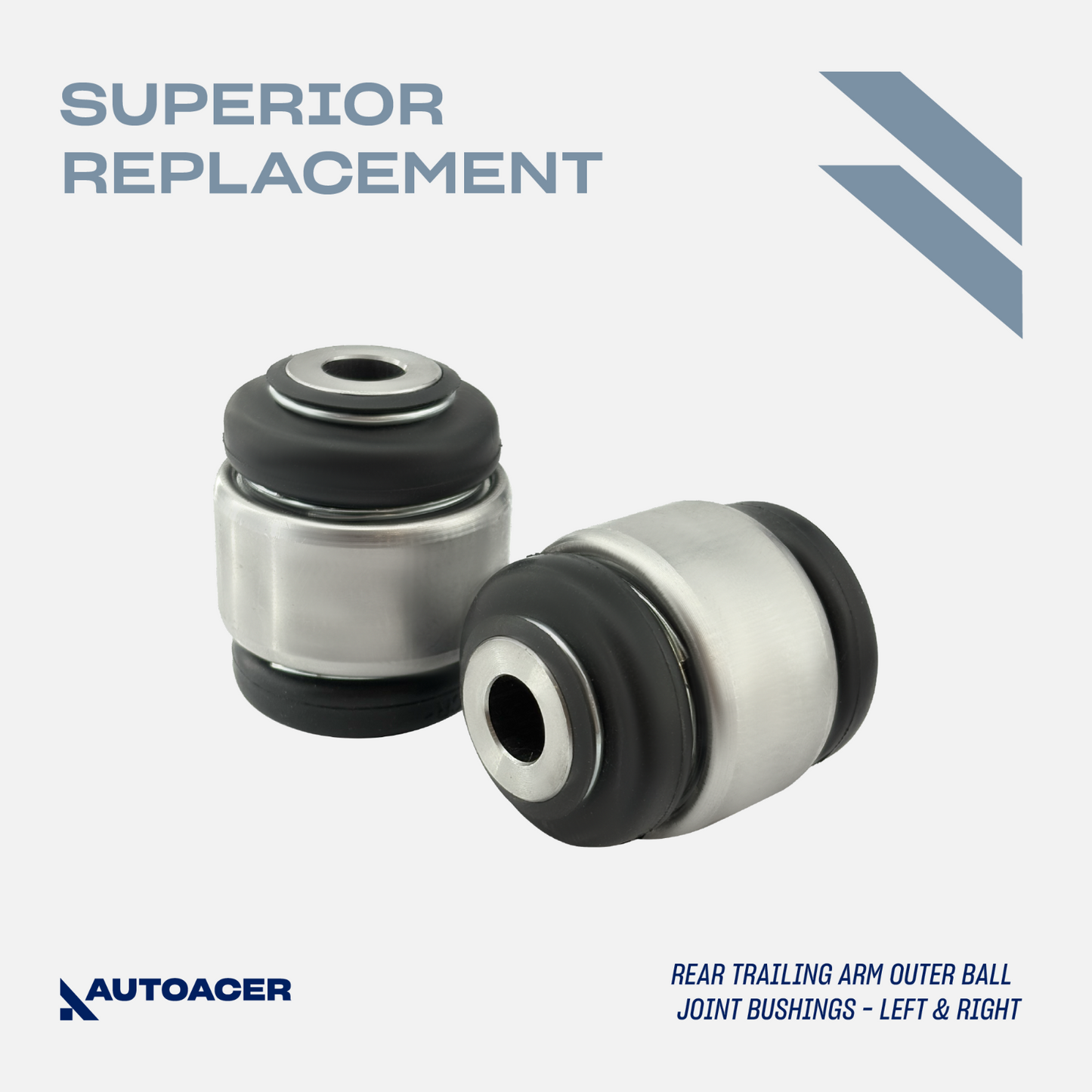 AUTOACER -10p Rear Track Arms + Trailing & Wishbone Arm Bushes For BMW 3 E36 E46