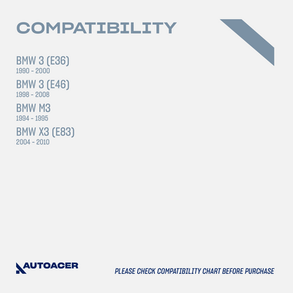 AUTOACER -10p Rear Track Arms + Trailing & Wishbone Arm Bushes For BMW 3 E36 E46