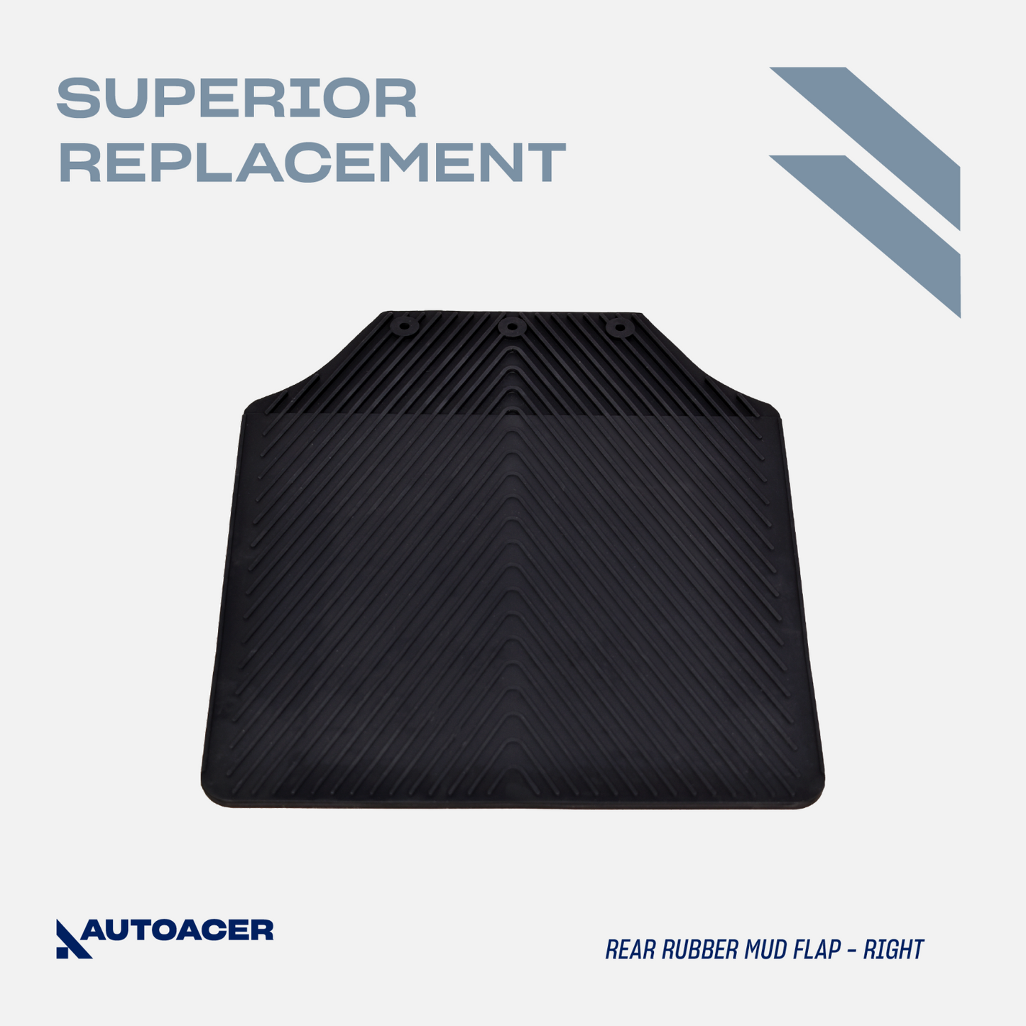 AUTOACER - 2p Rear HD Rubber Mud-Flaps For LAND ROVER DEFENDER L315 L316 83-2016