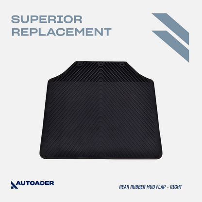 AUTOACER - 2p Rear HD Rubber Mud-Flaps For LAND ROVER DEFENDER L315 L316 83-2016
