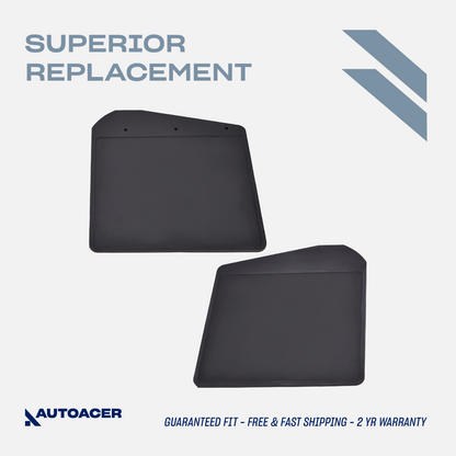 AUTOACER -2p Front HD Rubber Mud-Flaps For LAND ROVER DEFENDER L315 L316 83-2016
