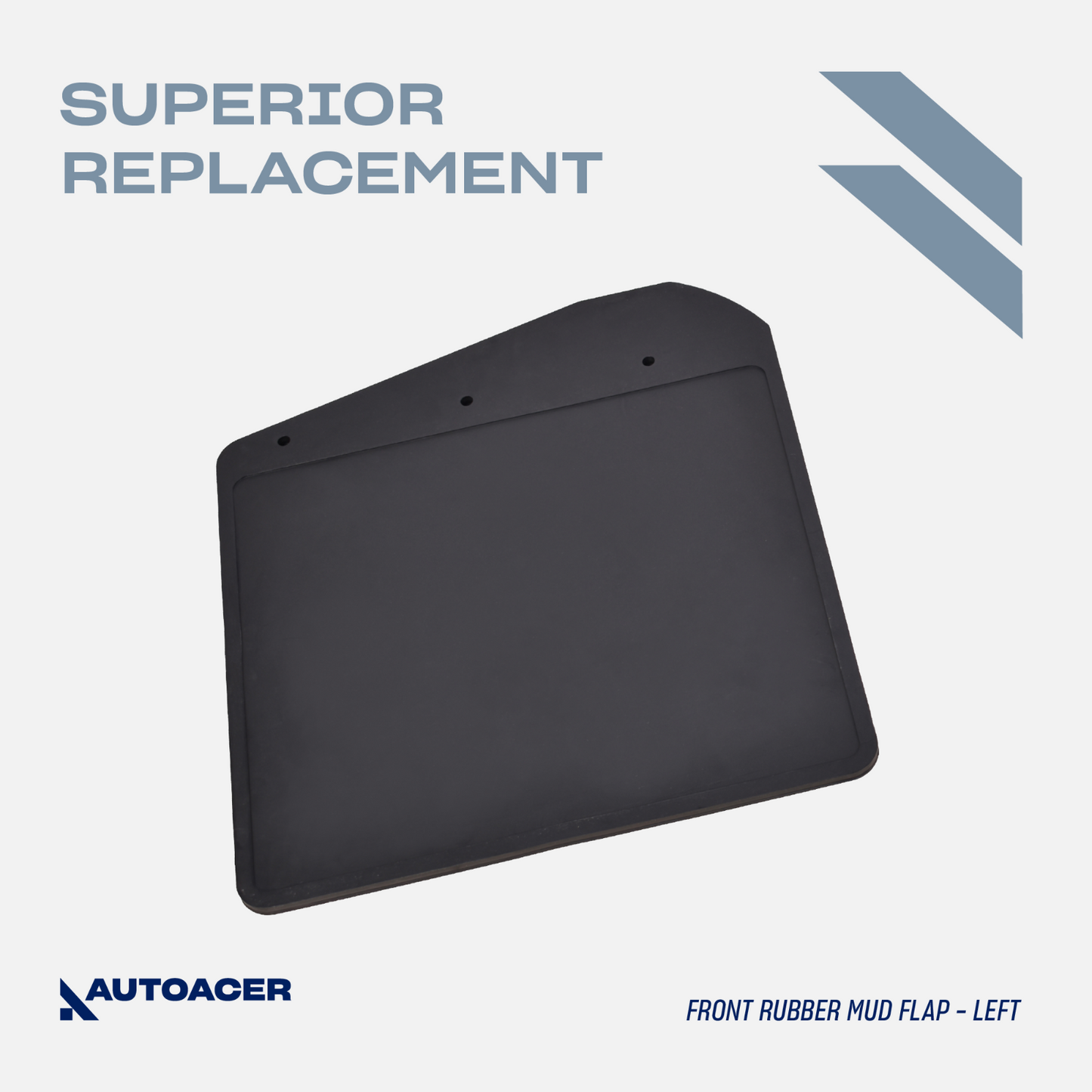 AUTOACER -2p Front HD Rubber Mud-Flaps For LAND ROVER DEFENDER L315 L316 83-2016