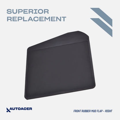 AUTOACER -2p Front HD Rubber Mud-Flaps For LAND ROVER DEFENDER L315 L316 83-2016