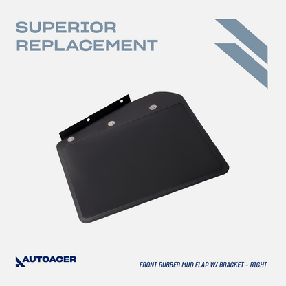 AUTOACER 4p Front & Rear Rubber Mud Flaps Mount Brackets For DEFENDER 90 110 130