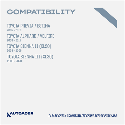 AUTOACER 2p Rear Axle Beam / Crossmember Bush For Toyota Estima/ Alphard/Velfire