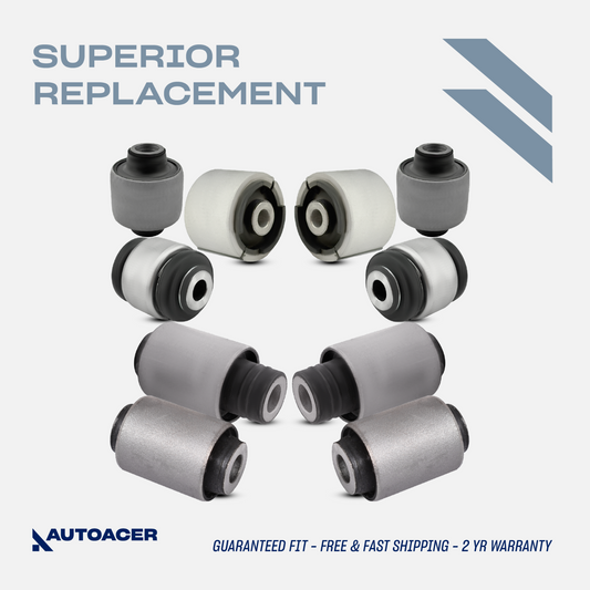 AUTOACER 10p Rear Upper Lower Track Trailing Wishbone Arm Bushes For BMW E46 E36