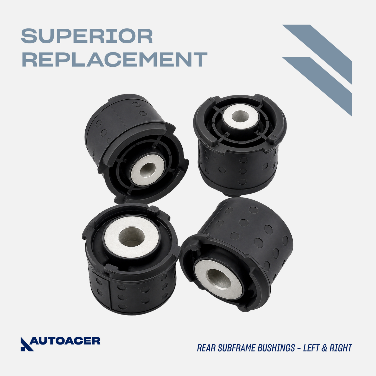 AUTOACER 17p Rear Axle Trailing Subframe Diff Control Arm Bushes Kit For BMW E46
