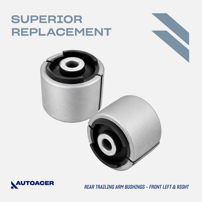 AUTOACER 17p Rear Axle Trailing Subframe Diff Control Arm Bushes Kit For BMW E46