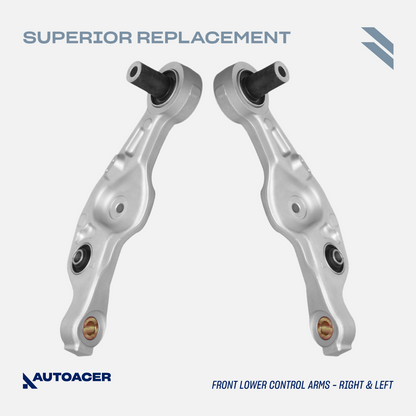 AUTOACER -8p Complete Front Suspension Arms w/Ball Joints & Bushes For LS460 RWD