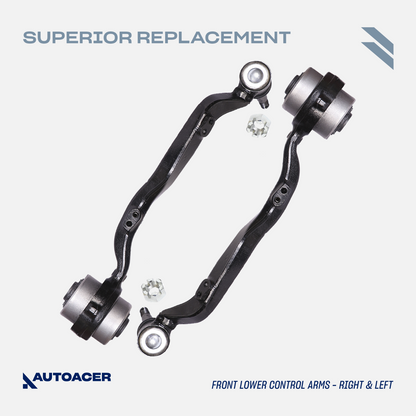 AUTOACER -8p Complete Front Suspension Arms w/Ball Joints & Bushes For LS460 RWD