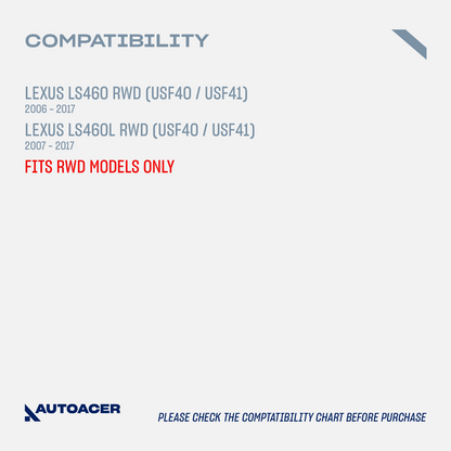 AUTOACER -8p Complete Front Suspension Arms w/Ball Joints & Bushes For LS460 RWD