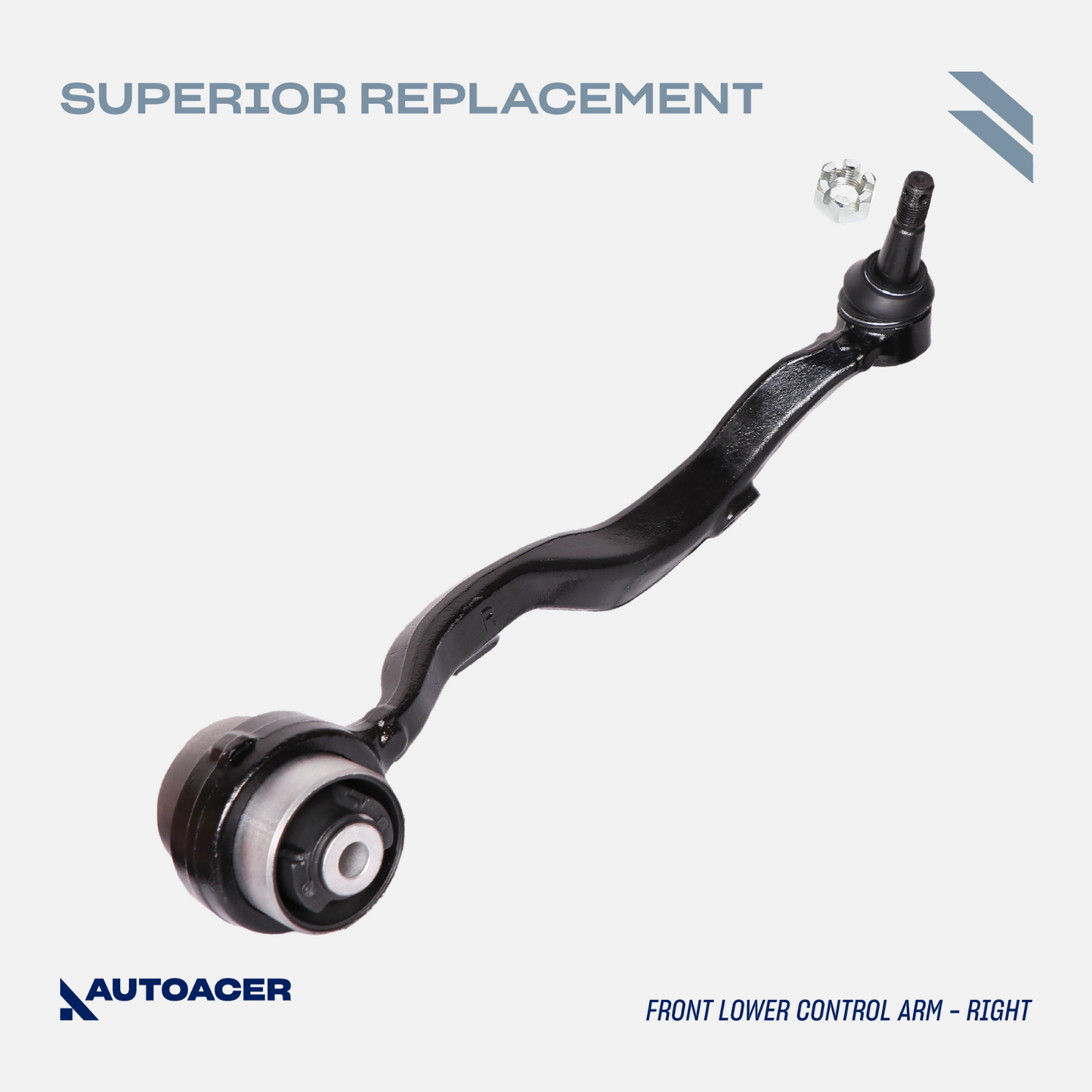 AUTOACER -8p Complete Front Suspension Arms w/Ball Joints & Bushes For LS460 RWD