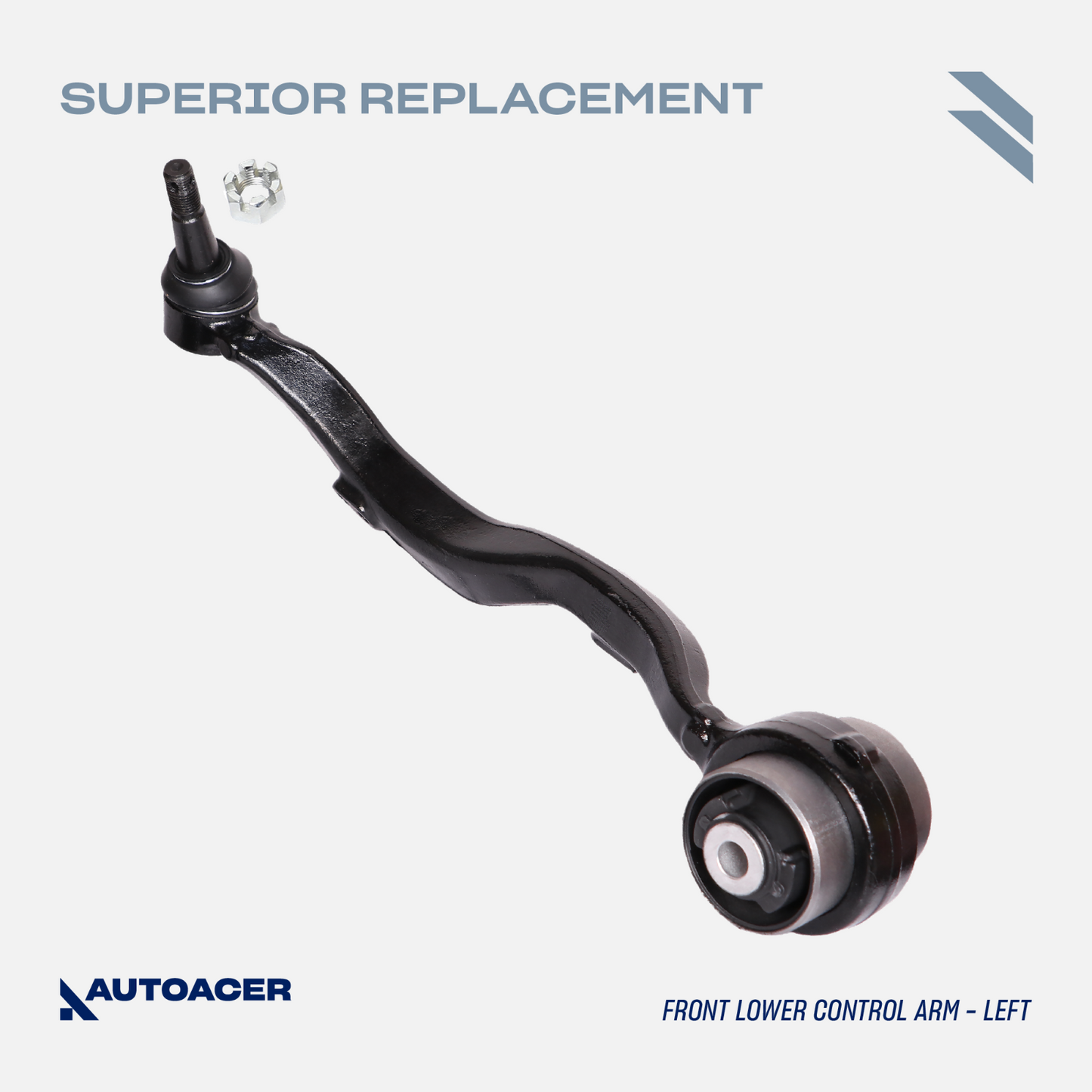 AUTOACER -8p Complete Front Suspension Arms w/Ball Joints & Bushes For LS460 RWD