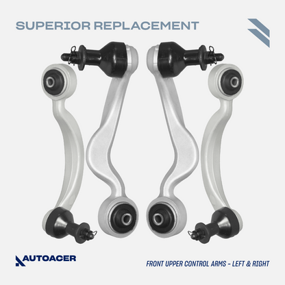 AUTOACER -8p Complete Front Suspension Arms w/Ball Joints & Bushes For LS460 RWD