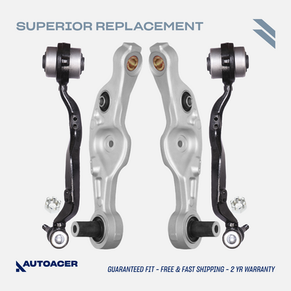 AUTOACER -4p Front Lower Forward Rearward Control Arms for Lexus LS460 RWD 06-17