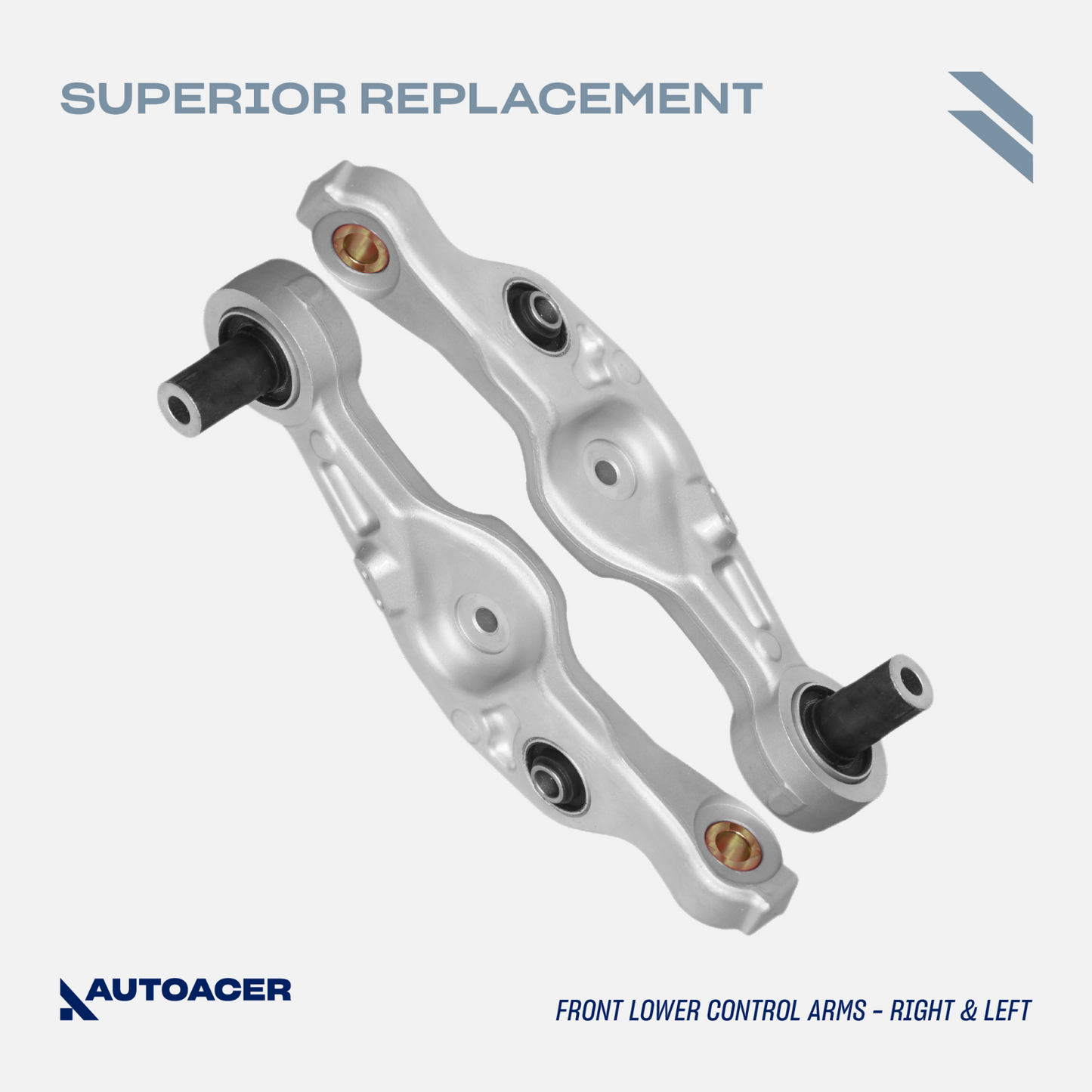 AUTOACER -4p Front Lower Forward Rearward Control Arms for Lexus LS460 RWD 06-17