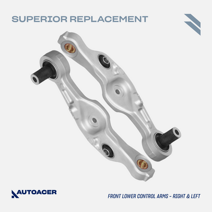 AUTOACER -4p Front Lower Forward Rearward Control Arms for Lexus LS460 RWD 06-17