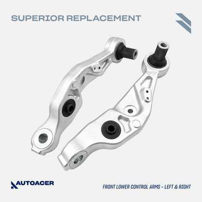 AUTOACER 2p Front Lower Suspension Control Arms for Lexus LS460 LS460L RWD 06-17