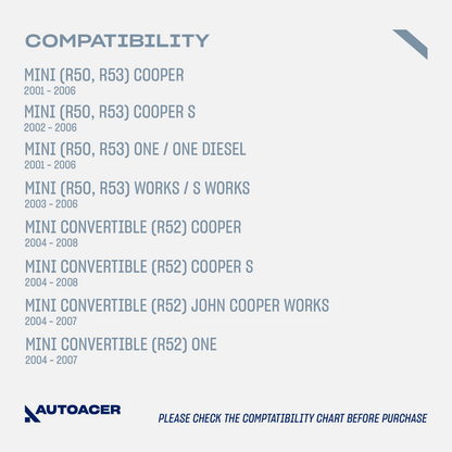 AUTOACER -2p Front Lower Control Arm Kit for MINI Cooper S One R50 R52 R53 01-08