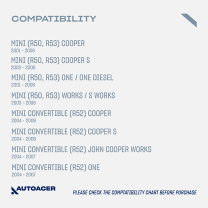 AUTOACER 4p Front Lower Suspension Arms & Bushes For Mini Cooper R50 R52 R53 01-