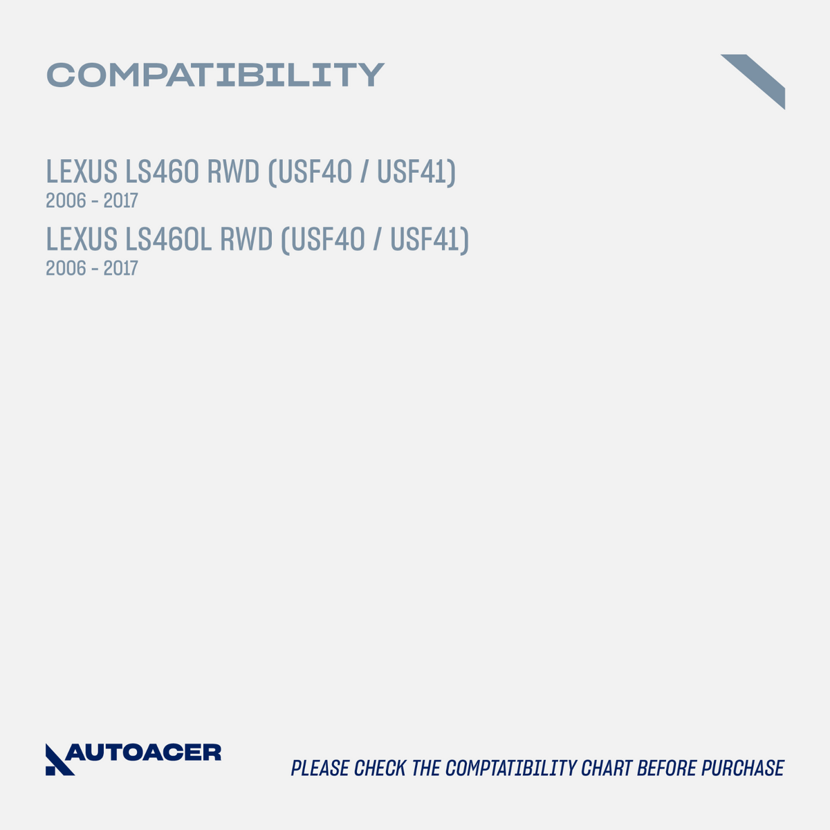 AUTOACER -2p Front Suspension Lower Control Arm Kit for Lexus LS460 /L RWD 06-17