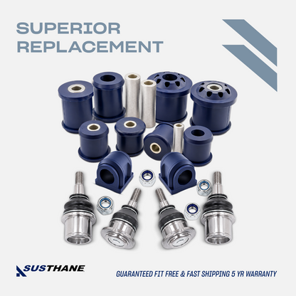 AUTOACER 14p Front Control Arm Sway Bar PU Bushes & Ball Joints For LR Discovery