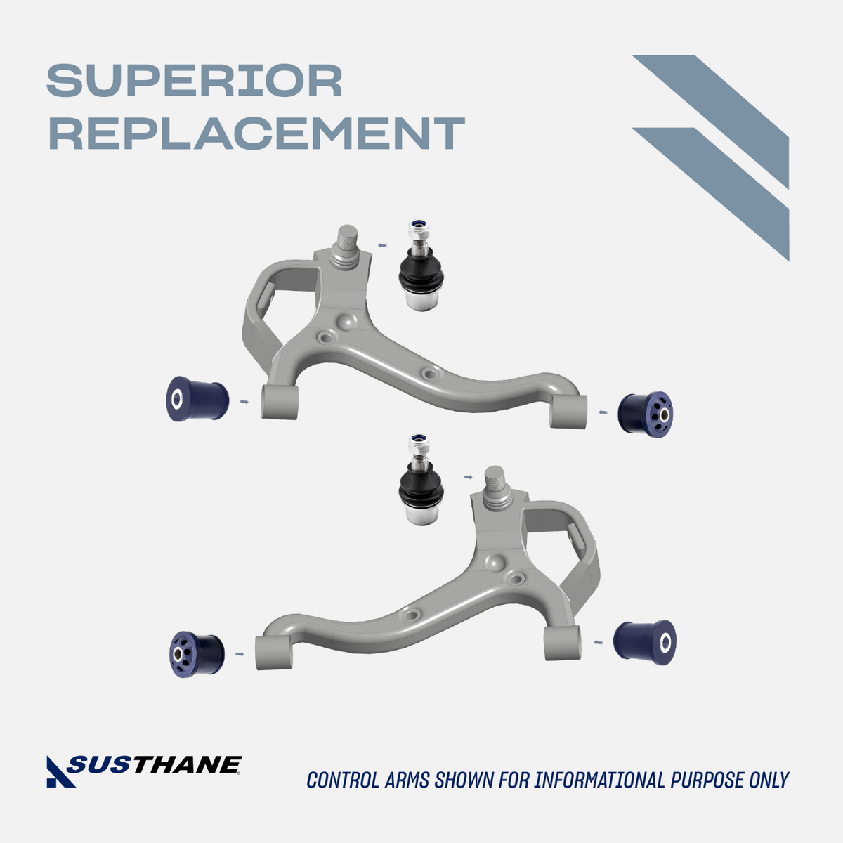 AUTOACER 14p Front Control Arm Sway Bar PU Bushes & Ball Joints For LR Discovery
