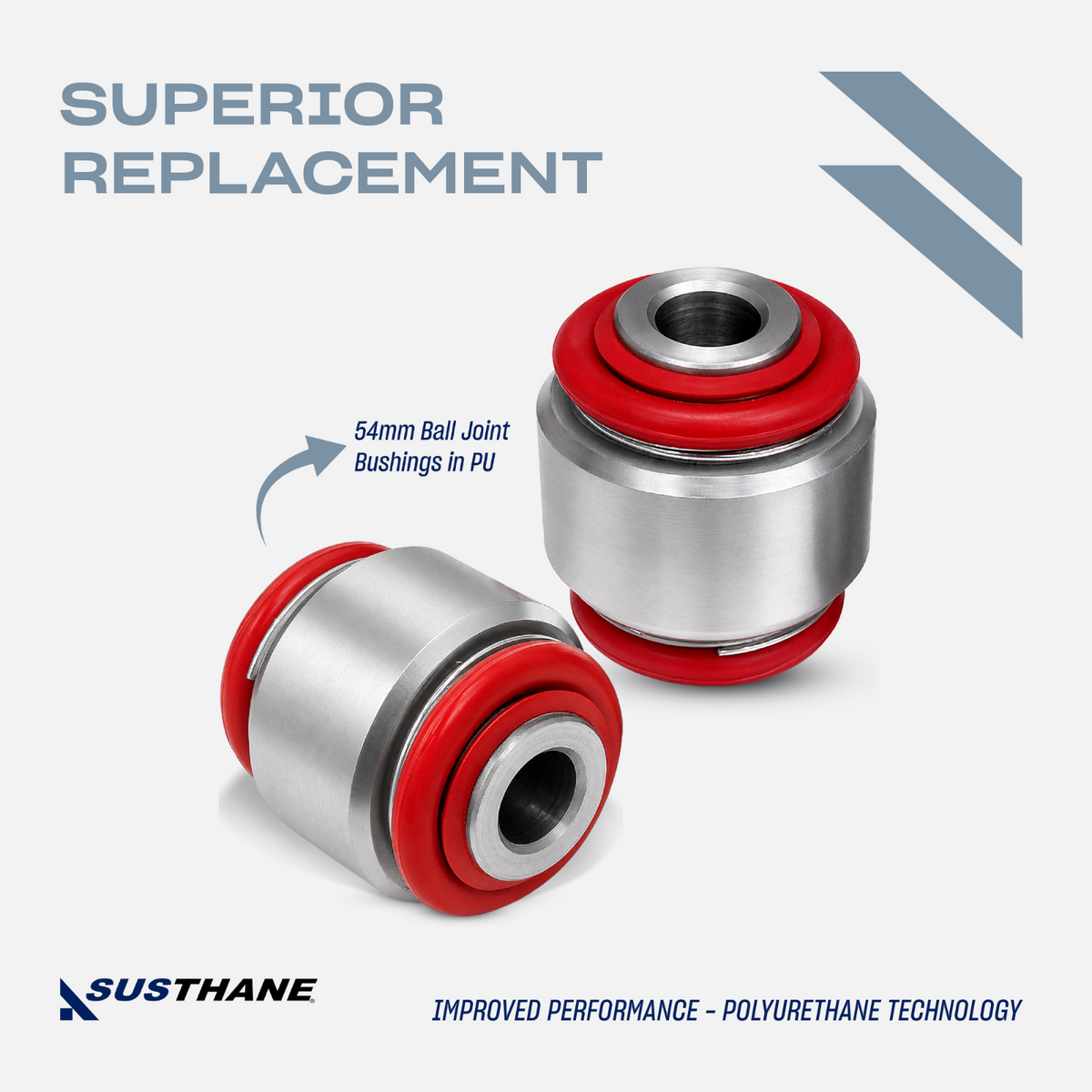 AUTOACER 2p Rear Axle Suspension Arm Poly Hyda Bushes for JAGUAR S-Type XK XF XJ