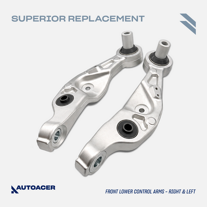 AUTOACER 6pc Front Suspension Arms Upper Lower w/Ball Joints For Lexus LS460 RWD
