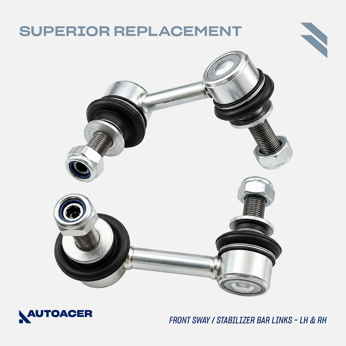 AUTOACER 10pc Front Control Arms & Anti Roll Bar Links Kit for Lexus LS460/L RWD