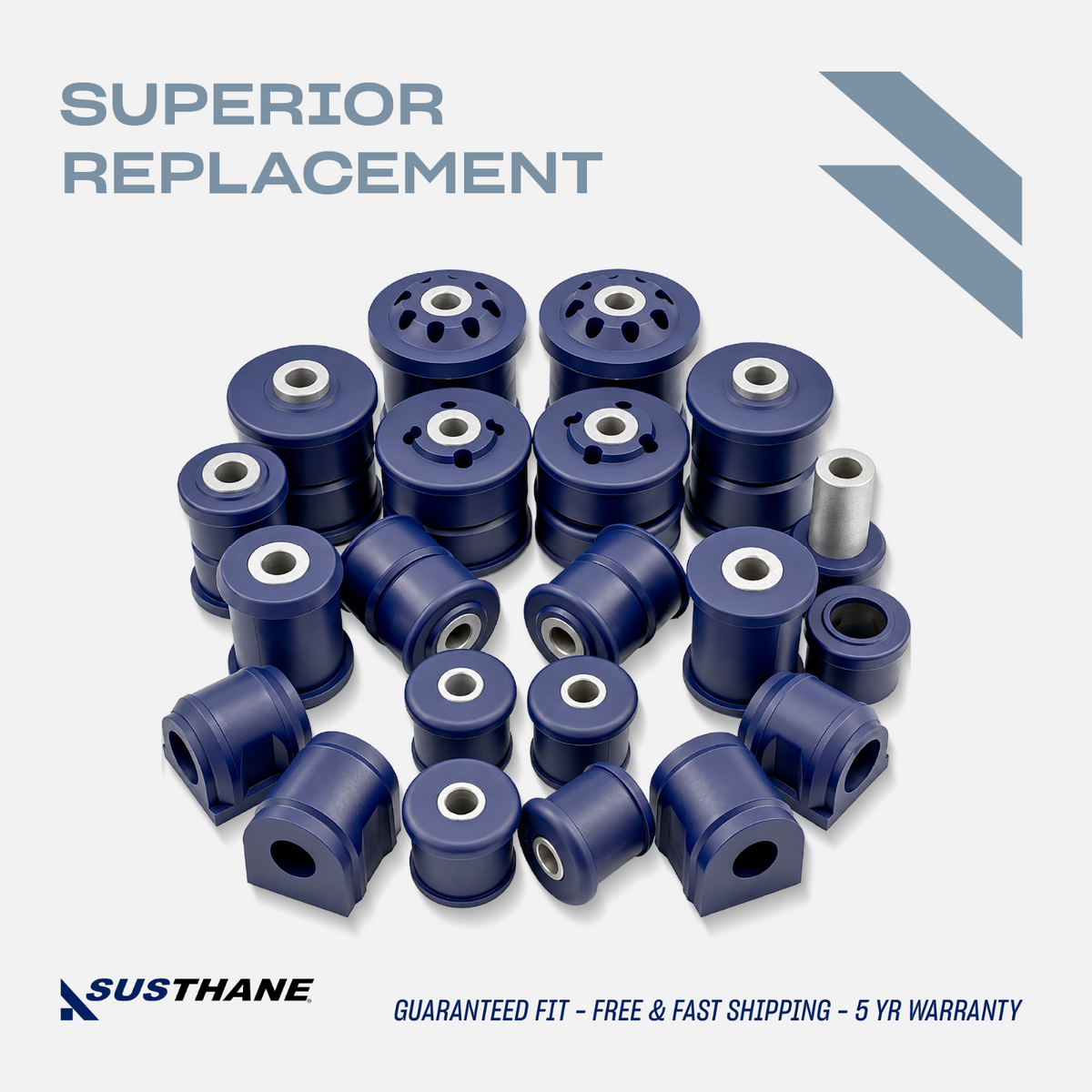AUTOACER -20pc Poly Suspension Bushing Kit For Land Rover Discovery 3 4 RR Sport