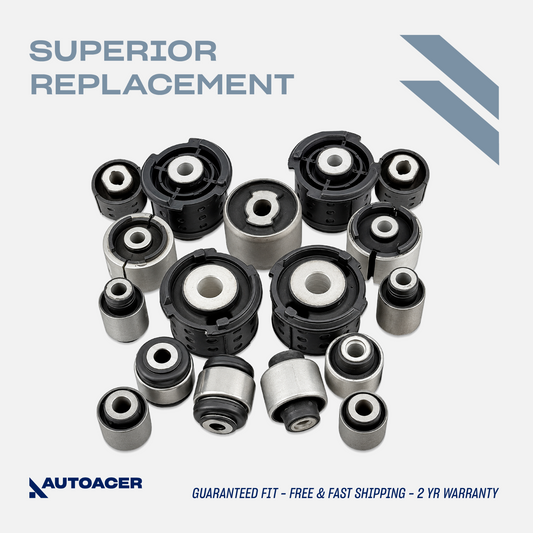 AUTOACER 17pc Rear Control Arm Trailing Arm Subframe Bushes For BMW 3 E46 X3 E83