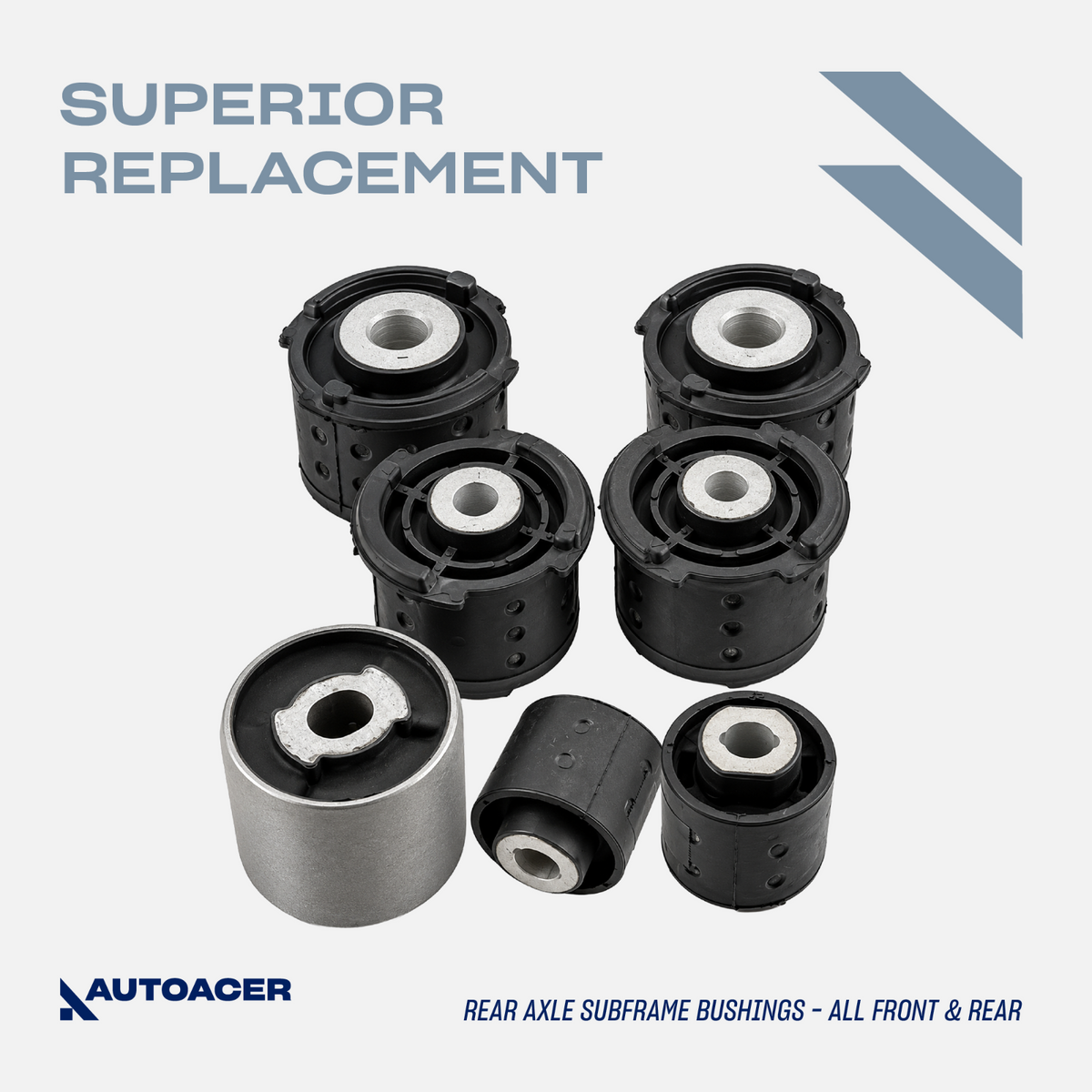 AUTOACER 17pc Rear Control Arm Trailing Arm Subframe Bushes For BMW 3 E46 X3 E83