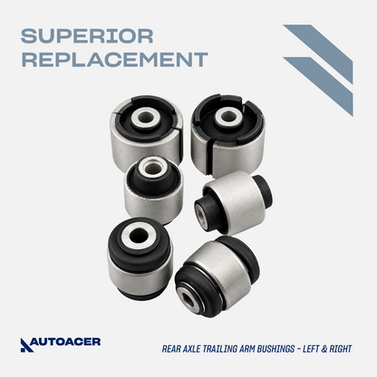 AUTOACER 17pc Rear Control Arm Trailing Arm Subframe Bushes For BMW 3 E46 X3 E83
