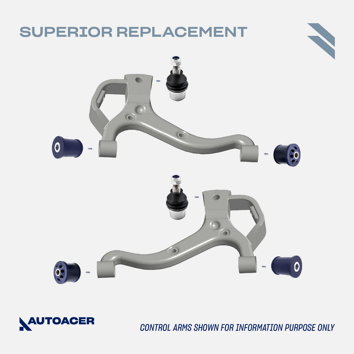 AUTOACER 28pc Front Rear Anti Roll/Arm Poly Bush Ball Joints Kit LR3 LR4 RRSport