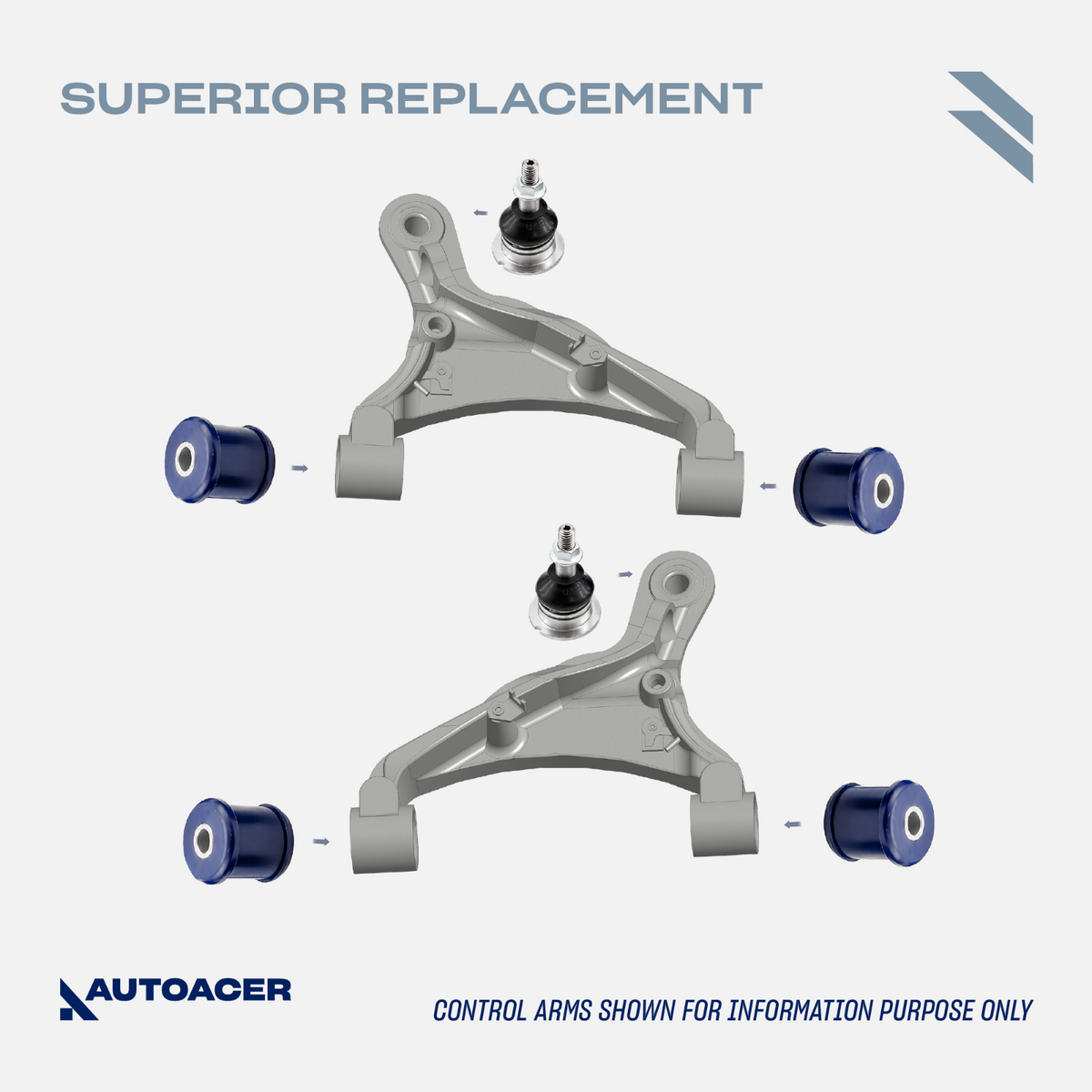 AUTOACER 28pc Front Rear Anti Roll/Arm Poly Bush Ball Joints Kit LR3 LR4 RRSport