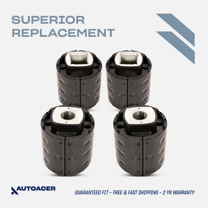 AUTOACER - 4pc Rear Axle Subframe Bushings /Mounts For BMW Series 5 (E60, E61) & Series 6 (E63, E64)