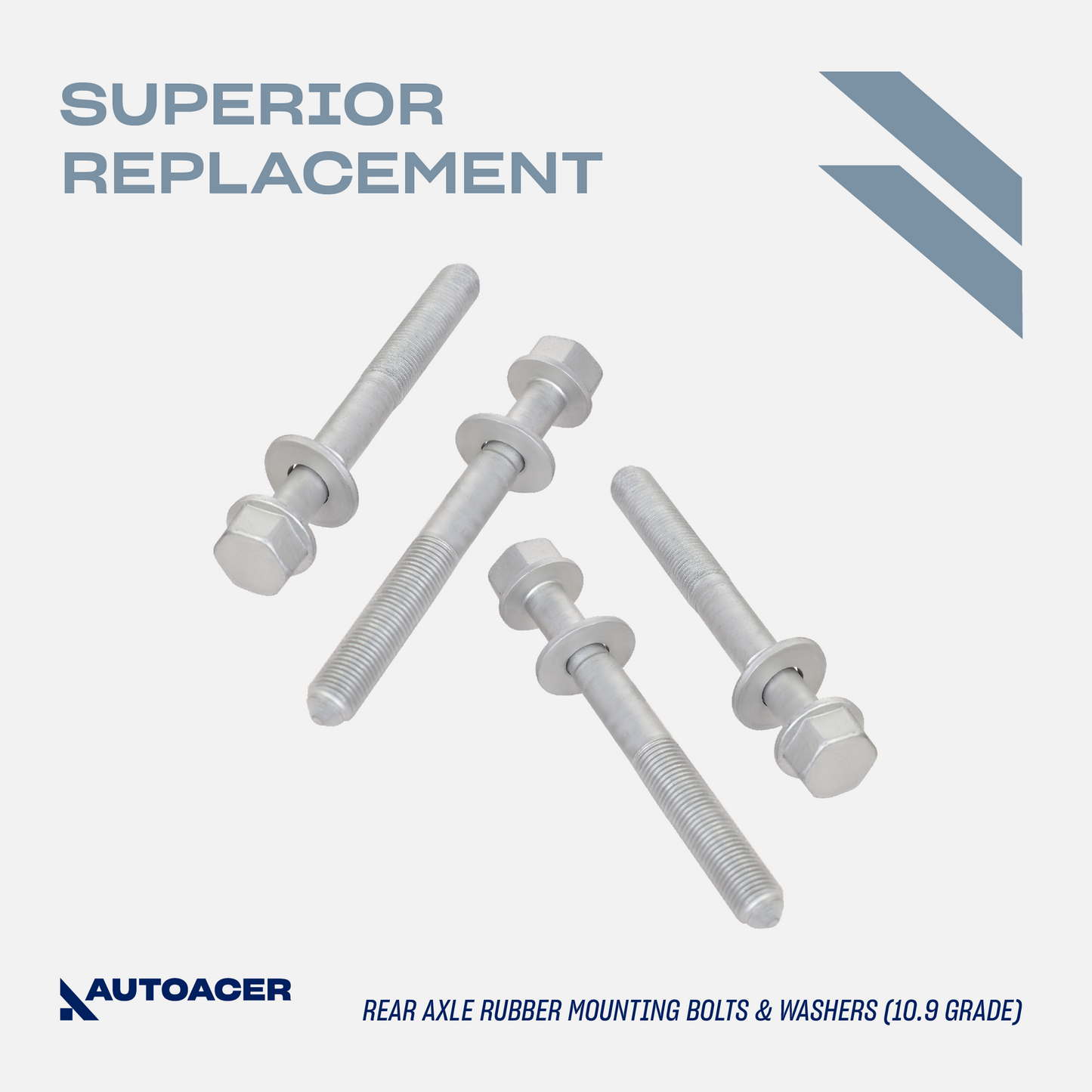 AUTOACER - 8pc Rear Axle Subframe Bushings & Bolts for BMW E60 E61 E63 E64 03-10