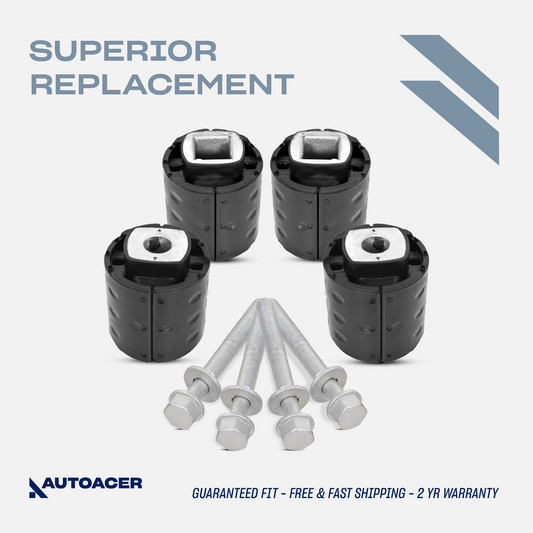 AUTOACER - 8pc Rear Axle Subframe Bushings & Bolts for BMW E60 E61 E63 E64 03-10