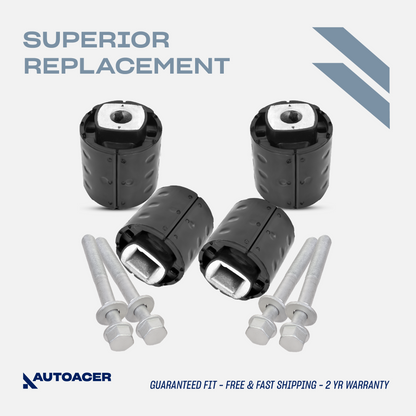 AUTOACER - 8pc Rear Axle Subframe Bushings & Bolts for BMW E60 E61 E63 E64 03-10