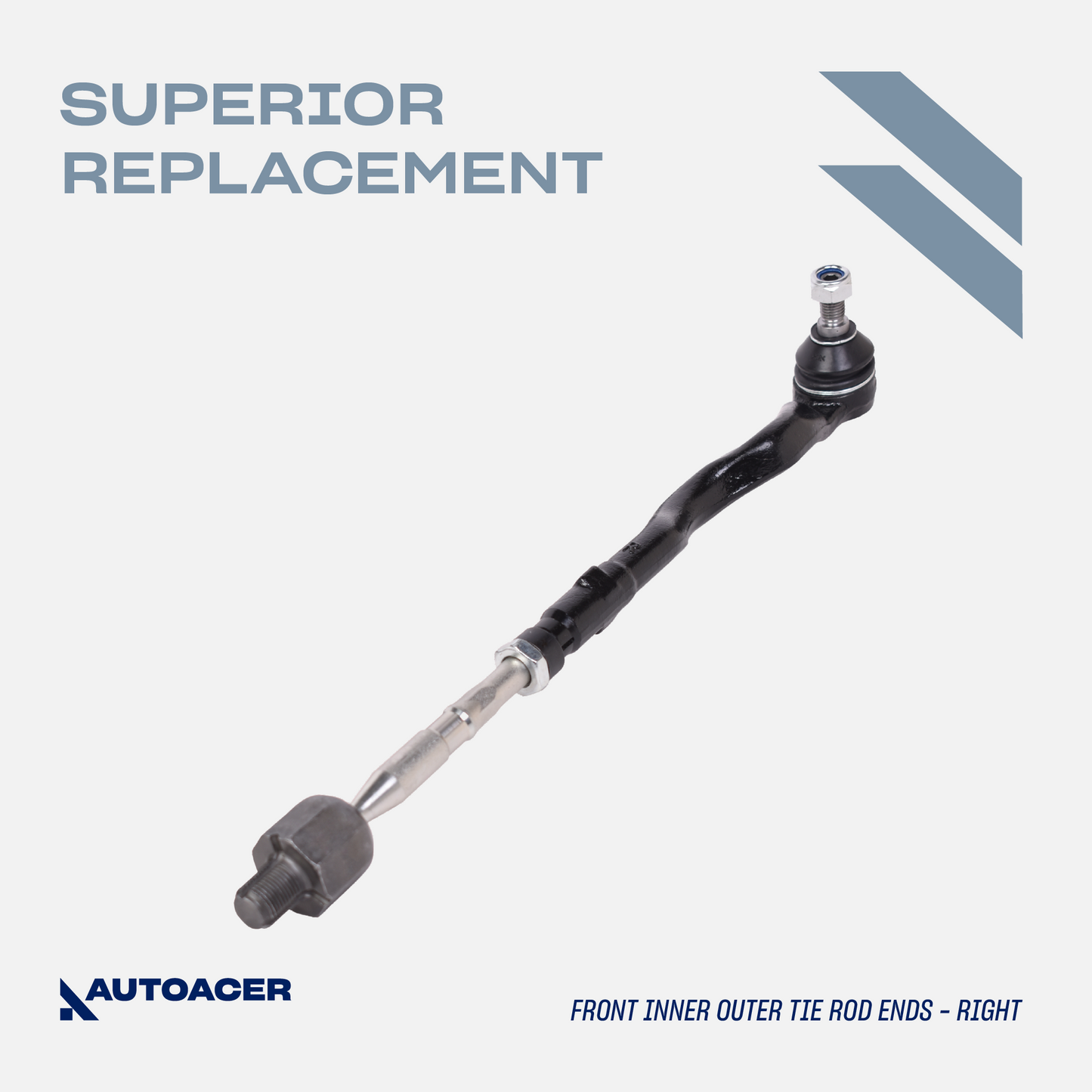 AUTOACER - 4p Front Inner Outer Tie Rod End Assemblies & Boot Kit For BMW E46 M3
