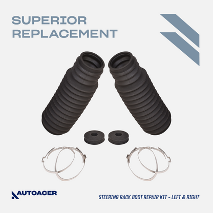 AUTOACER - 4p Front Inner Outer Tie Rod End Assemblies & Boot Kit For BMW E46 M3